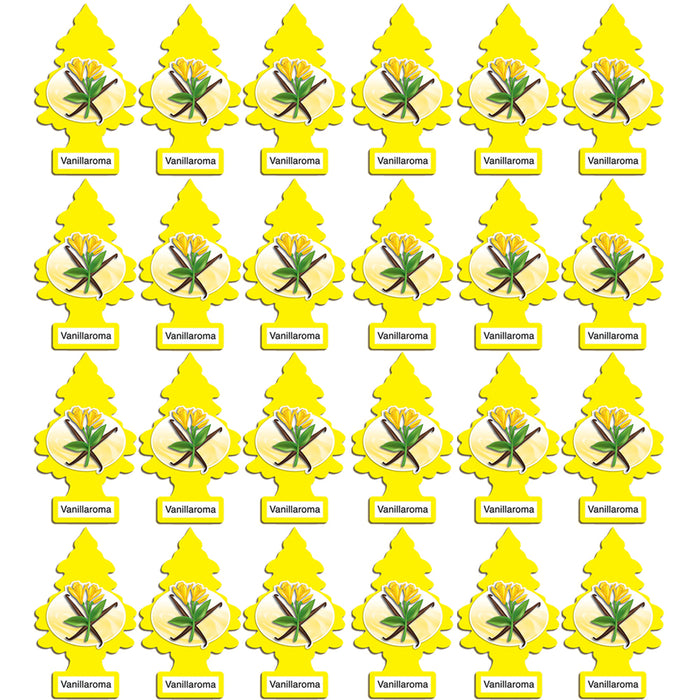 24 Pack Little Trees Car Air Freshener Vanilla Hanging Scent Auto Home Office !