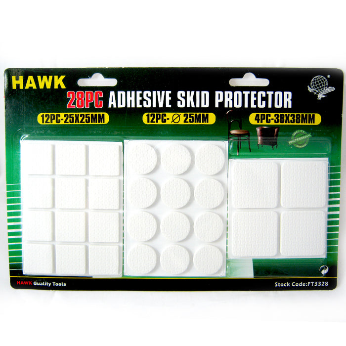 28 pc Anti Skid Furniture Protection Pads Rubber Self Adhesive Scratch Protector