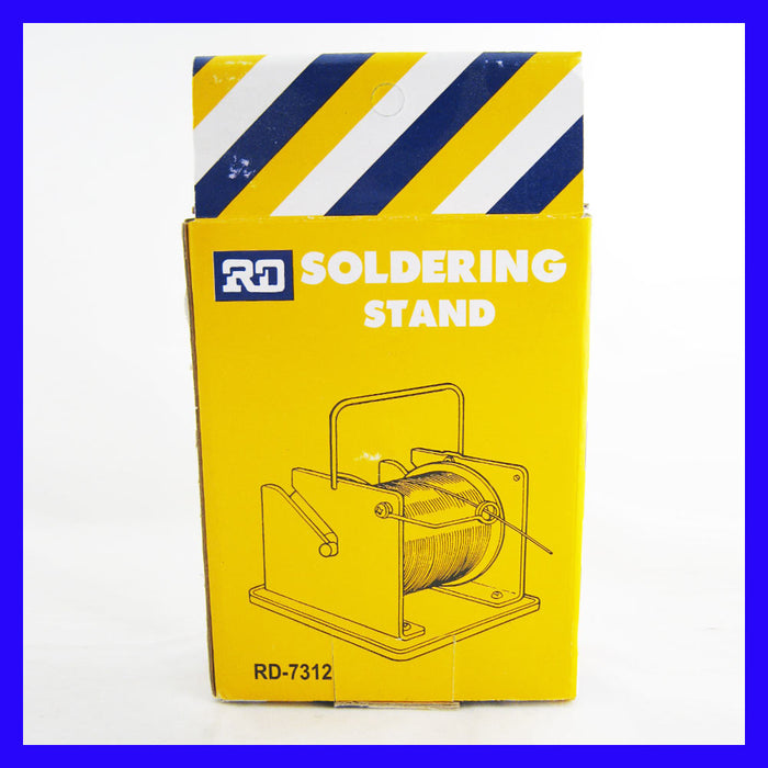 SOLDERING STAND SOLDER WIRE REEL SPOOL HOLDER BASE FEEDER SPINDLE BLACK METAL!
