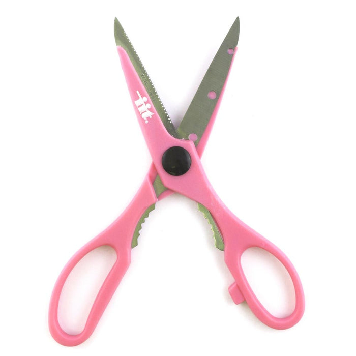 2pc Pink Scissors Stainless Steel Kitchen Sharp Shears Multi-Purpose Food Cutter