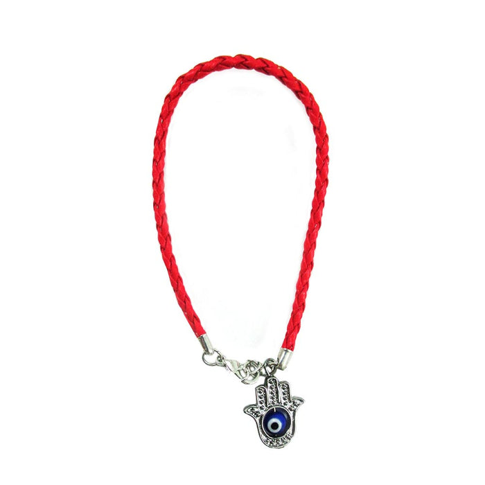 5PC Evil Eye Fatima Hamsa Hand Bracelet Protection Red String Kabbalah Women Men