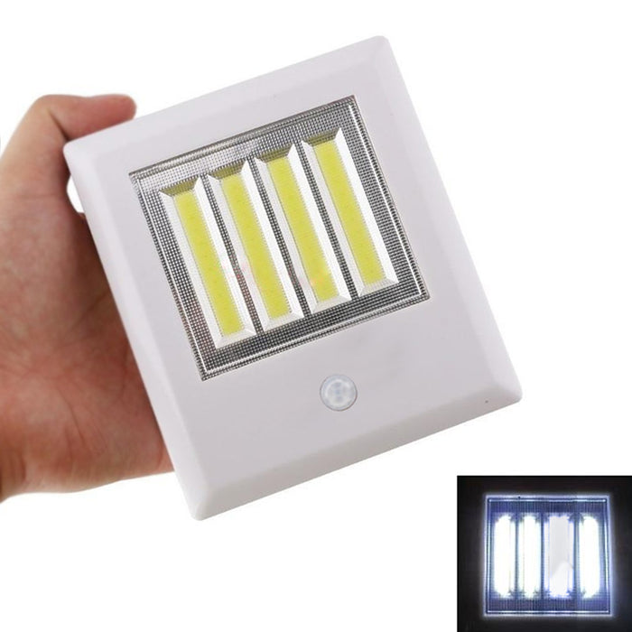 2 Pack Wireless COB LED Night Light Motion Sensor Cordless Battery Operated Lamp