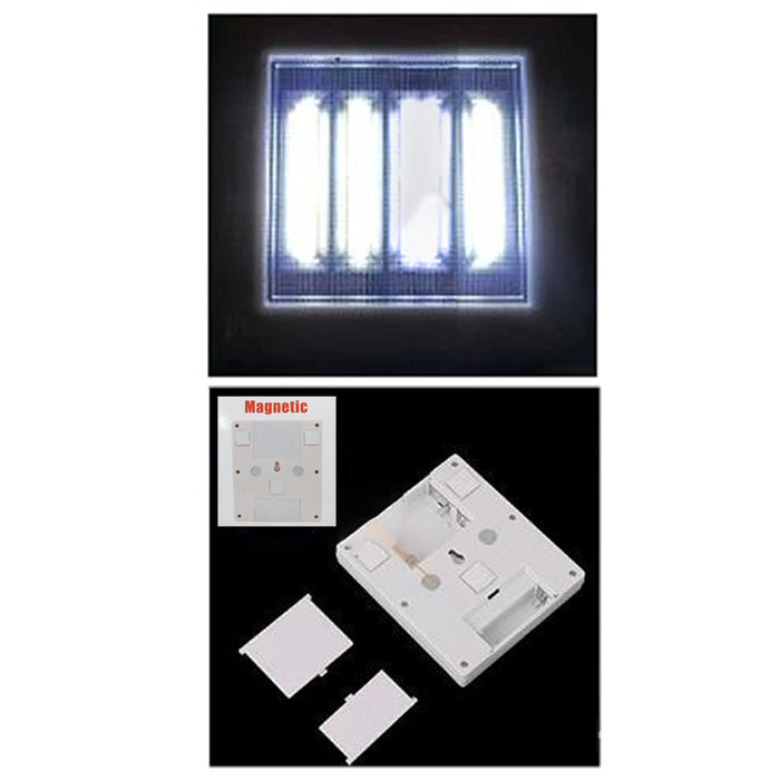 2 Pack Wireless COB LED Night Light Motion Sensor Cordless Battery Operated Lamp