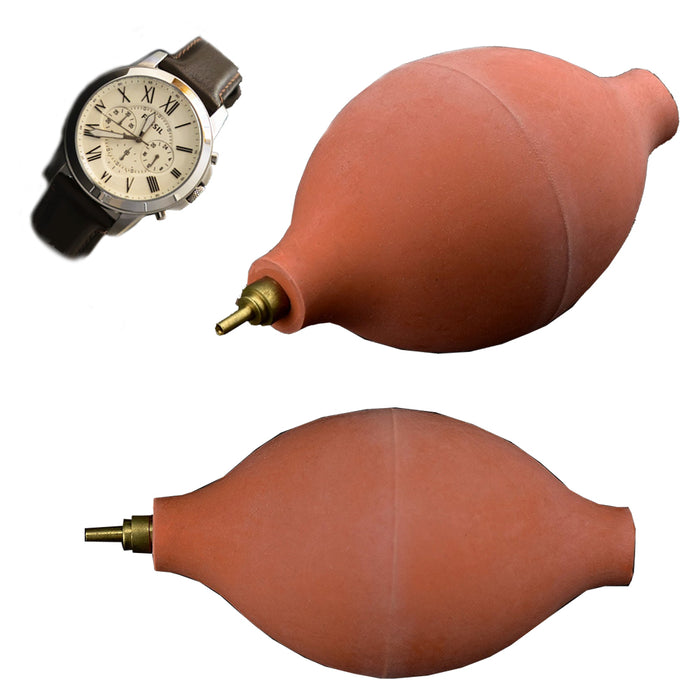 2 Rubber Dust Blower Air Pump Cleaner Tool Watch Lens Camera Phones Brass Nozzle