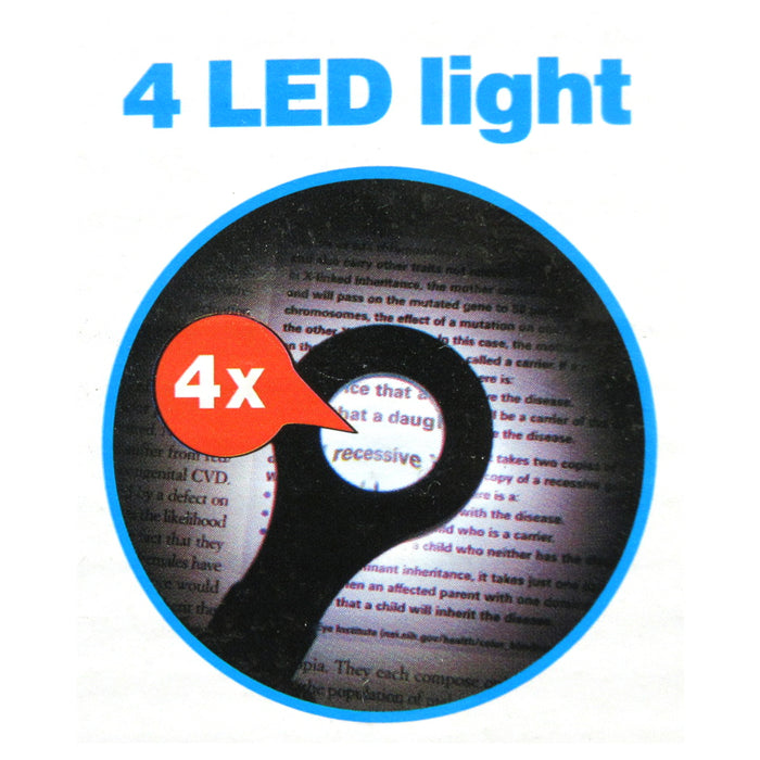 2 Handheld Magnifying Glass with 5 LED Light Magnifier Jewelry Loupe Lens Menu