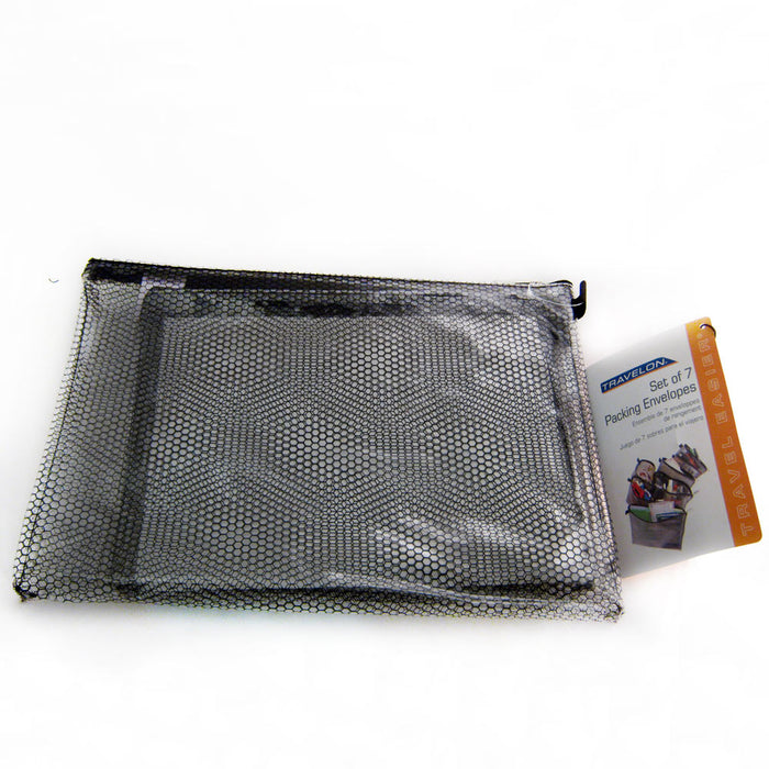 Travelon 7 Packing Mesh Print Envelopes Bag Case Organizer Pouch Storage Travel