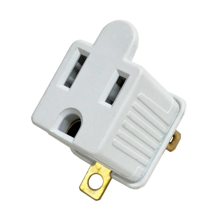 4 Pcs 2 Prong to 3 Prong Outlet Electrical Ground AC Adapter Grounding Converter