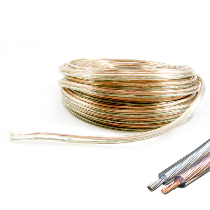 50 FT Feet 16 Gauge Speaker Cable Wire Audio Car Home Audio Amplifier Receiver !