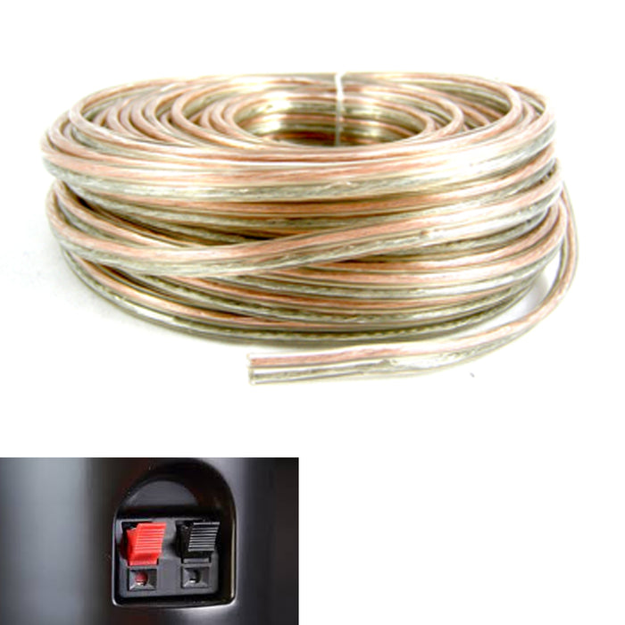 50 FT Feet 16 Gauge Speaker Cable Wire Audio Car Home Audio Amplifier Receiver !
