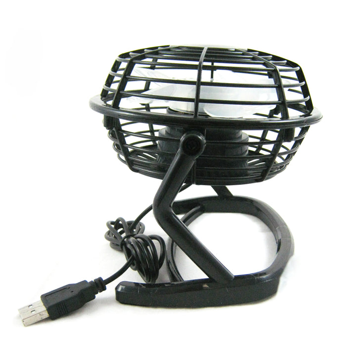 Desk Fan Portable USB Mini Air Cooling Silent PC Laptop Notebook Desktop Black !