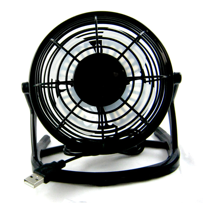 Desk Fan Portable USB Mini Air Cooling Silent PC Laptop Notebook Desktop Black !