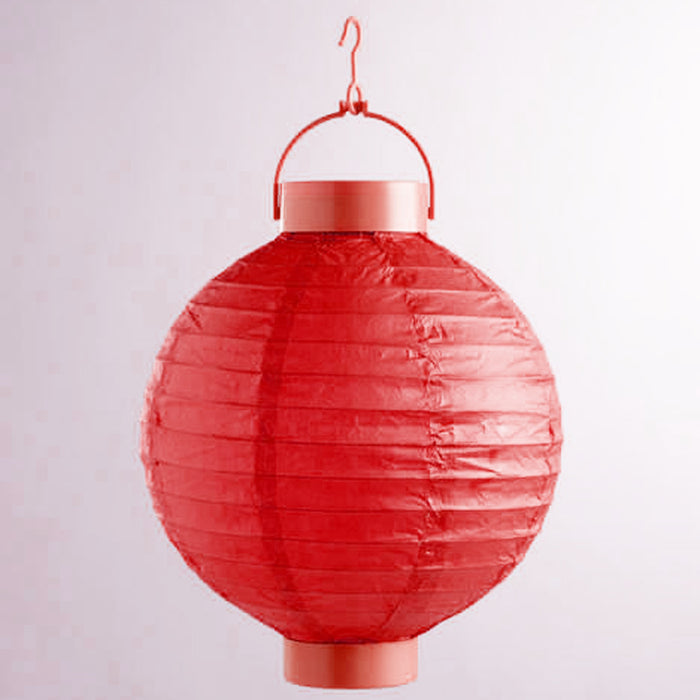 4 Chinese Lanterns Yard Lights LED Multicolor Round Wedding Party Decoration 9"