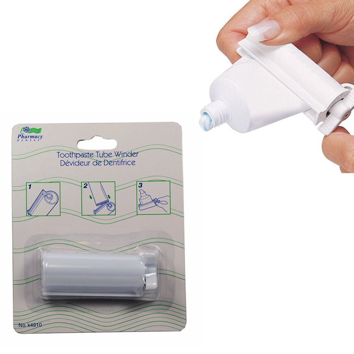 1 Plastic Rolling Toothpaste Tube Easy Squeezer Dispenser Holder Sucker Hanger !