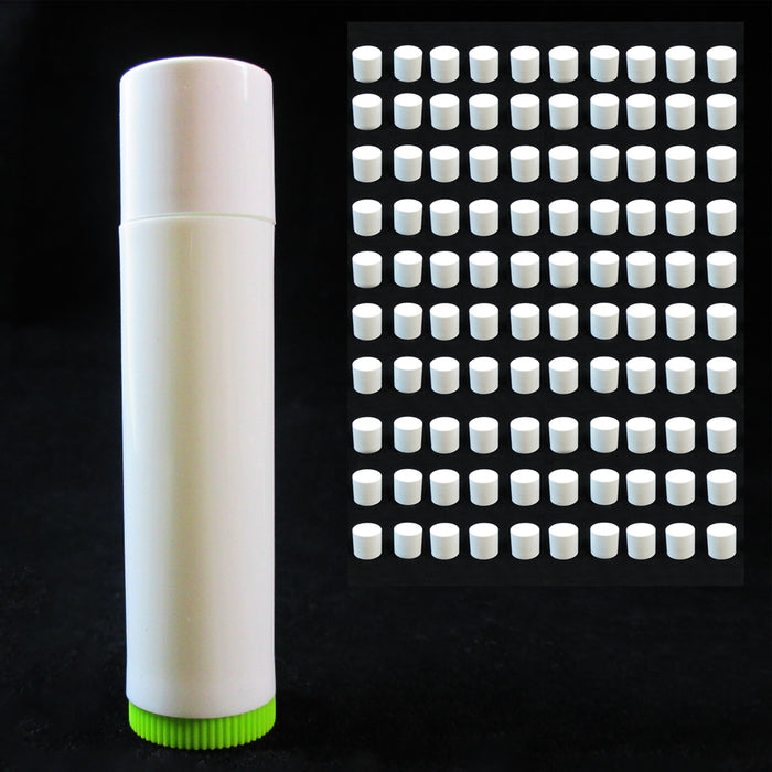 100 Lot Empty Lipstick Lip Balm Container Tube Case Caps Jars Chapstick BPA Free