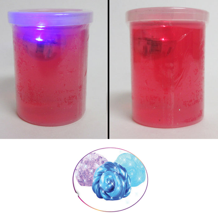6 Lot Glitter Slime Goo Crystal Flashing 28oz DIY Squeeze Arts Crafts Color Play