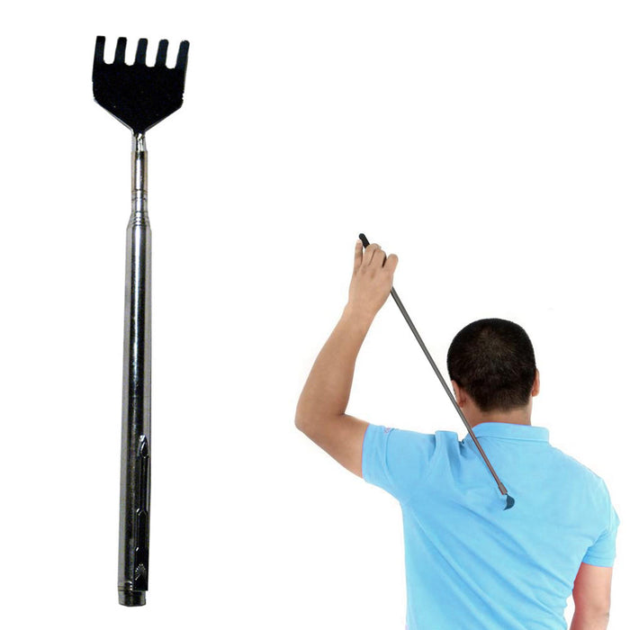 Telescopic Back Scratcher Claw Metal Extendable Back Massager Gift Steel New