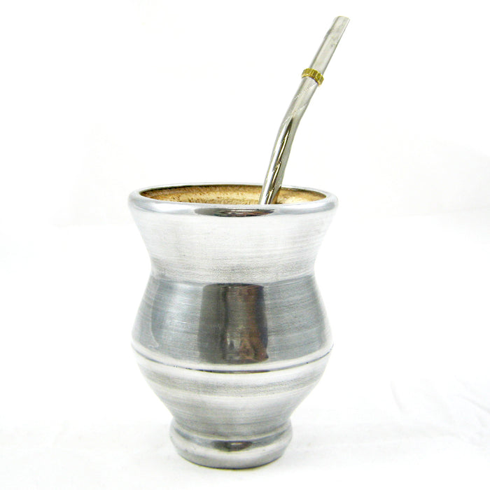 ARGENTINA MATE GOURD YERBA TEA CUP WITH STRAW BOMBILLA DETOX HEALTHY DRINK 9365