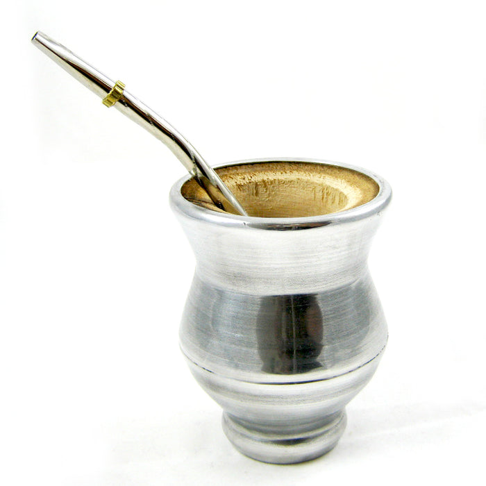 ARGENTINA MATE GOURD YERBA TEA CUP WITH STRAW BOMBILLA DETOX HEALTHY DRINK 9365