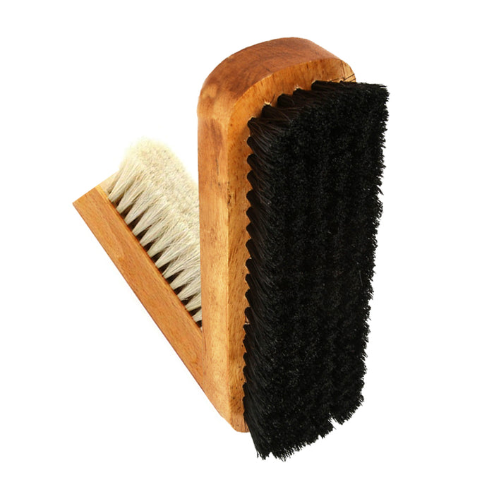 10 Lot Wood Brush Shoe Shine Polish Applicator Clean Wax Buffing Boot Purse Care