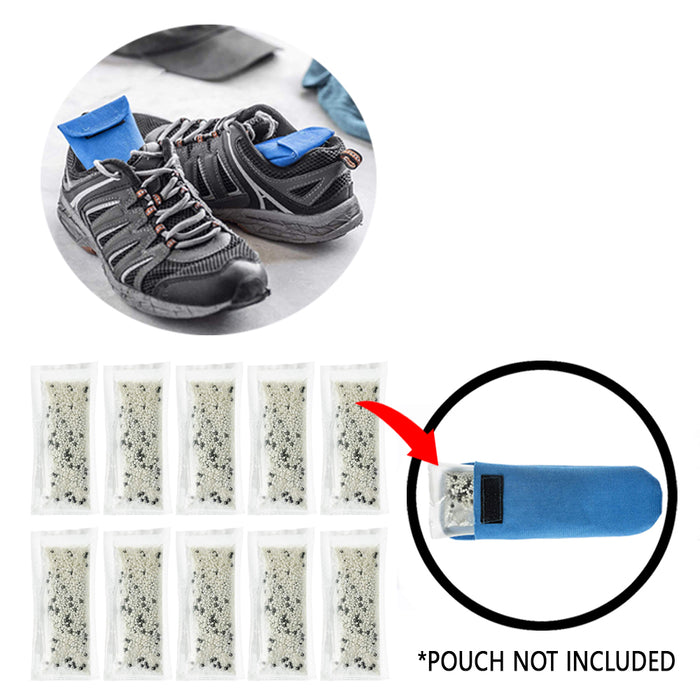 10 Shoe Deodorizer Foot Odor Eliminator Bag Moisture Dehumidifier Refill Sneaker