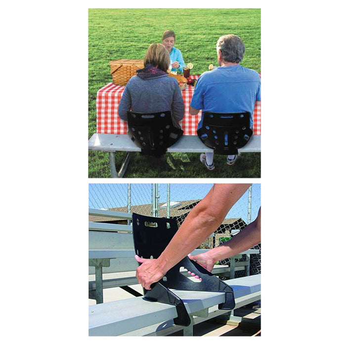 Portable Stadium Seat Back Support Chair Bench Bleacher Concert Events Backrest