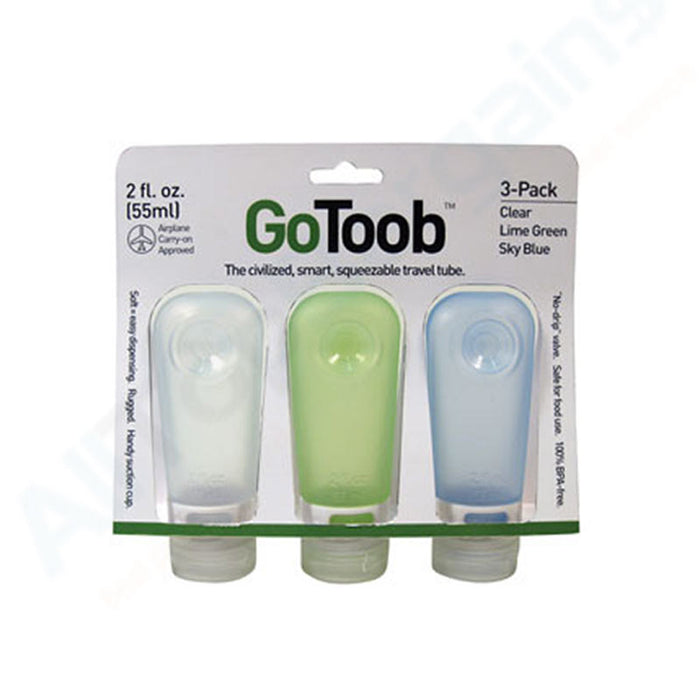 3X Travel Silicone Bottles Labeled Set TSA Approved Toiletry Mini Containers 2oz