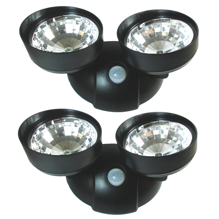 2X Adjustable LED Light Motion Activated Sensor Indoor Outdoor Cordless Security