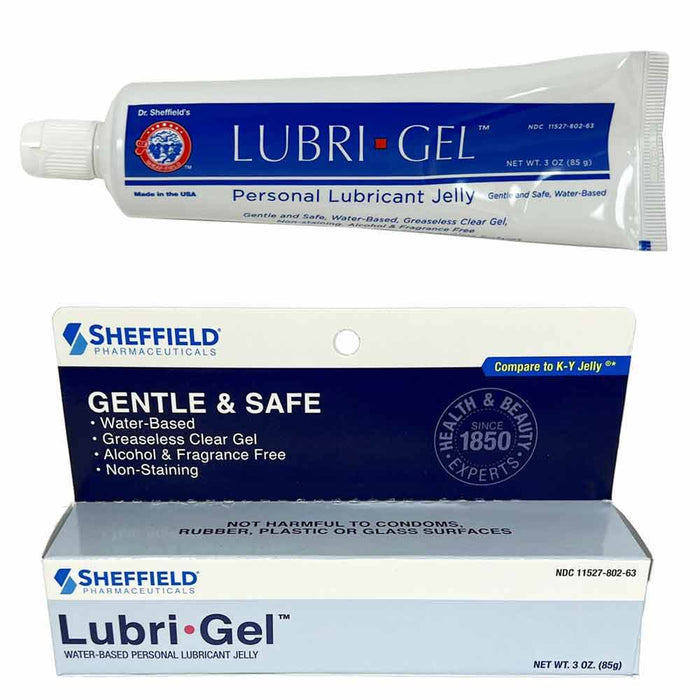 Lubrigel Personal Lubricant Water Based Lubricating Jelly Natural Feel Lube 3oz