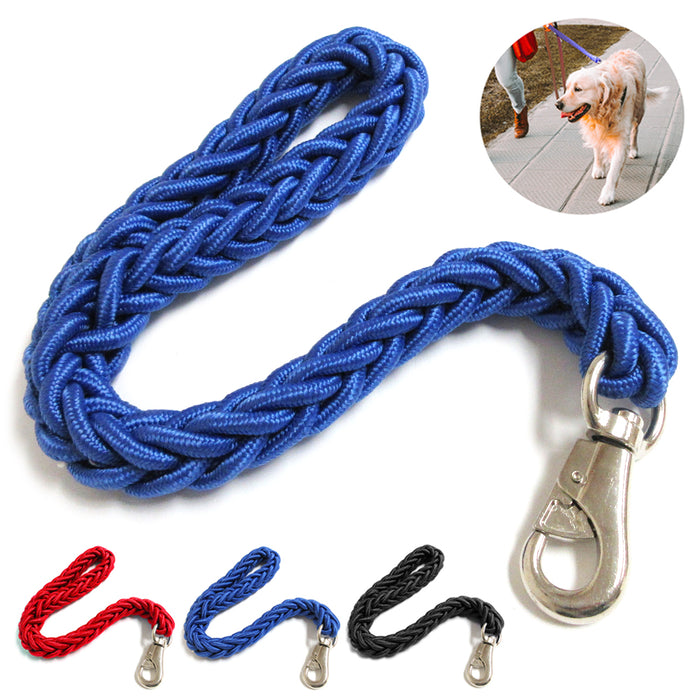 Dog Leash 2' Heavy Duty Strong Durable Thick Braided Rope Training Walking Lead