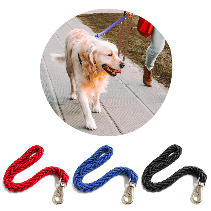 Dog Leash 2' Heavy Duty Strong Durable Thick Braided Rope Training Walking Lead
