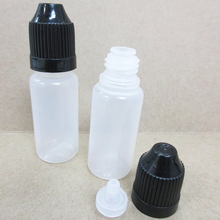 200 Empty Plastic Squeezable PET Eye Dropper Juice Liquid Bottle Container