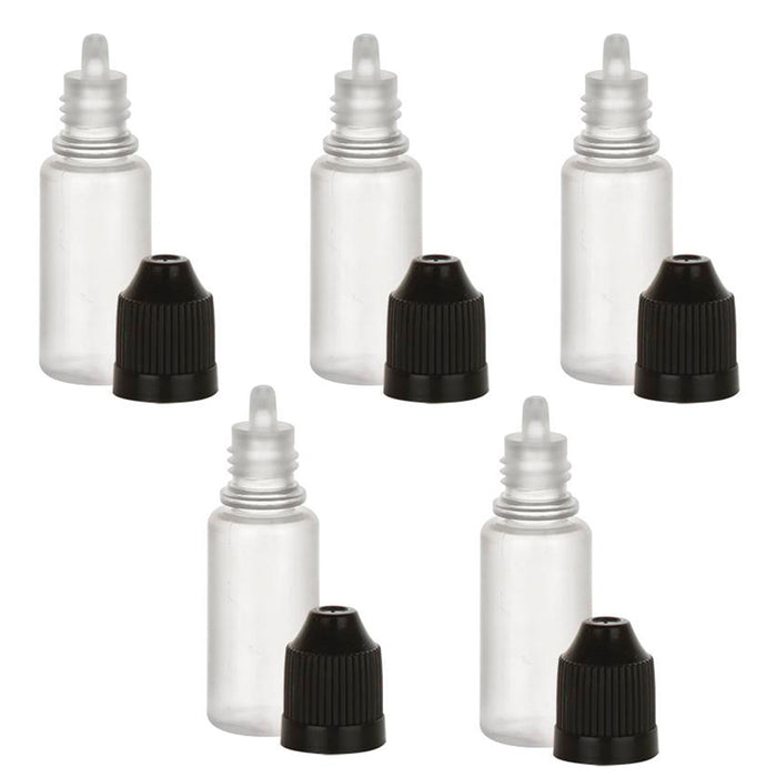 200 Empty Plastic Squeezable PET Eye Dropper Juice Liquid Bottle Container