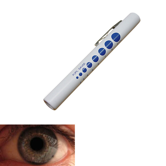 1 Medical Eye Pen Light Pupil Gauge Doctor Nurse First Aid Diagnostic Penlight !