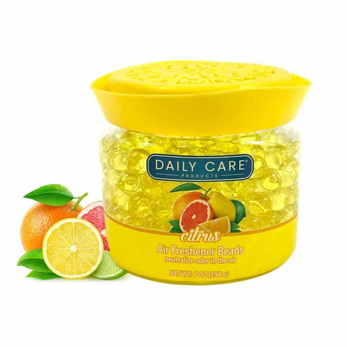2 PC Air Freshener Beads Citrus Scent Odor Eliminator Bathroom Long Lasting Home