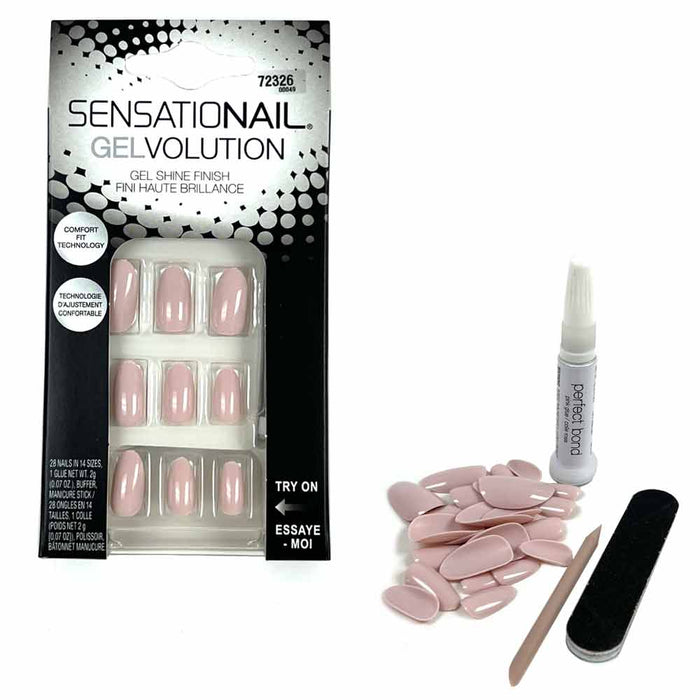 Artificial Nail Manicure Set Nail Glue Mini File Manicure Stick Gel Nails 31 PC