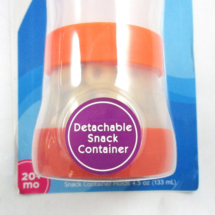 Sippy Cup Snack Container Sippie Toddler Drinking No-Spill Cereal Compartment