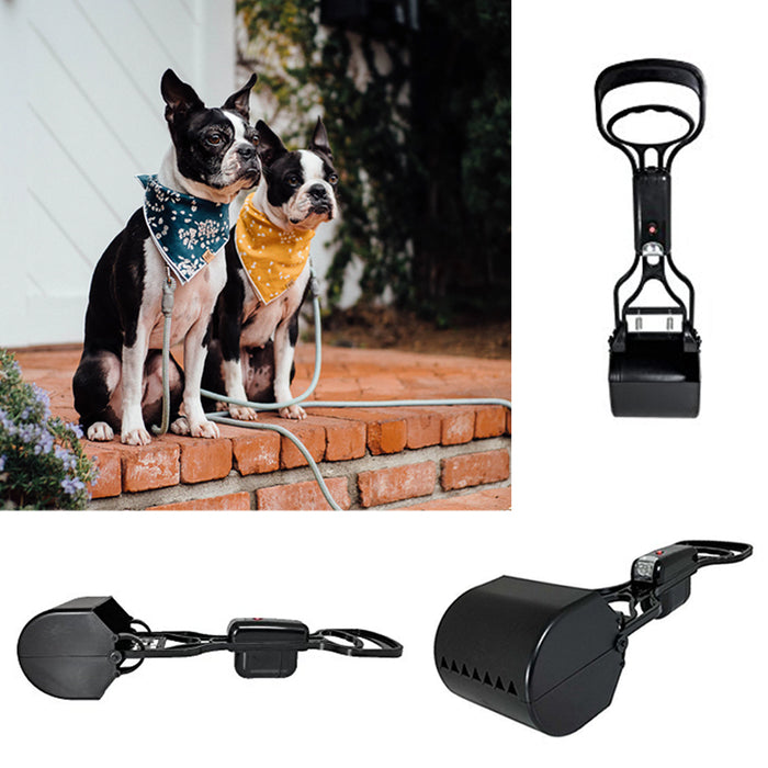 New Pet Dog Pooper Scooper Clean Pick Up Shovel Handle Easy Poop Scoop Removal
