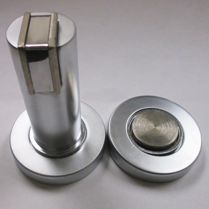 4 Magnetic Door Holder Stopper Doorstop Wall Guard Safety Flat Catch Office Home