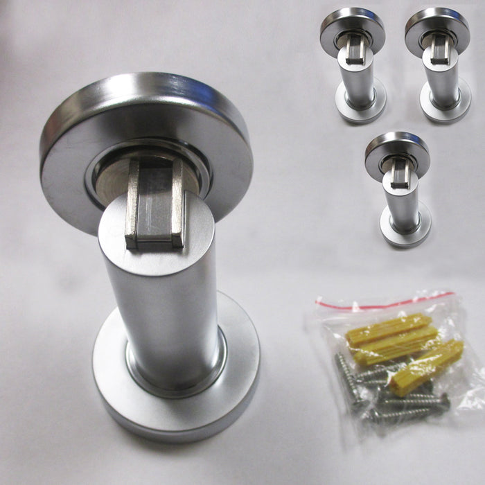 4 Magnetic Door Holder Stopper Doorstop Wall Guard Safety Flat Catch Office Home