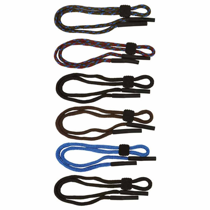 6 Pack Sports Glasses Strap Adjustable Sunglasses Cord Retainer Eyeglass Lanyard