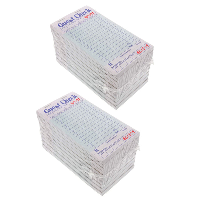 20 Pk Restaurant Order Guest Check Receipt Book Pads 1 Part 50 Checks Per Pack