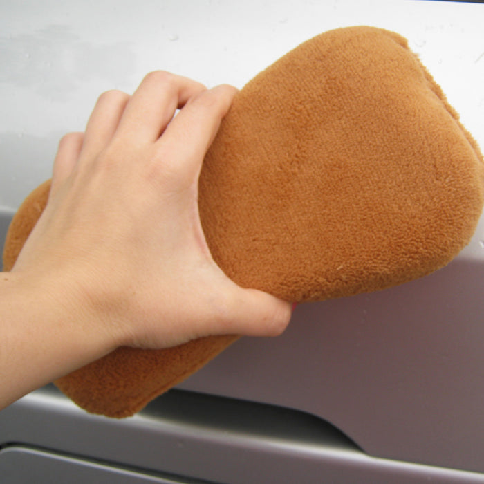 3X Car Waxing Foam Sponges Polish Microfiber Detailing Pads Applicators Cleaning