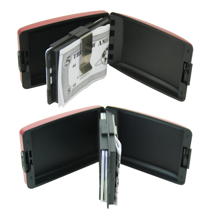 RFID Blocking Aluminum Credit Card Holder Safe Wallet Hard Case Anti Scan Theft