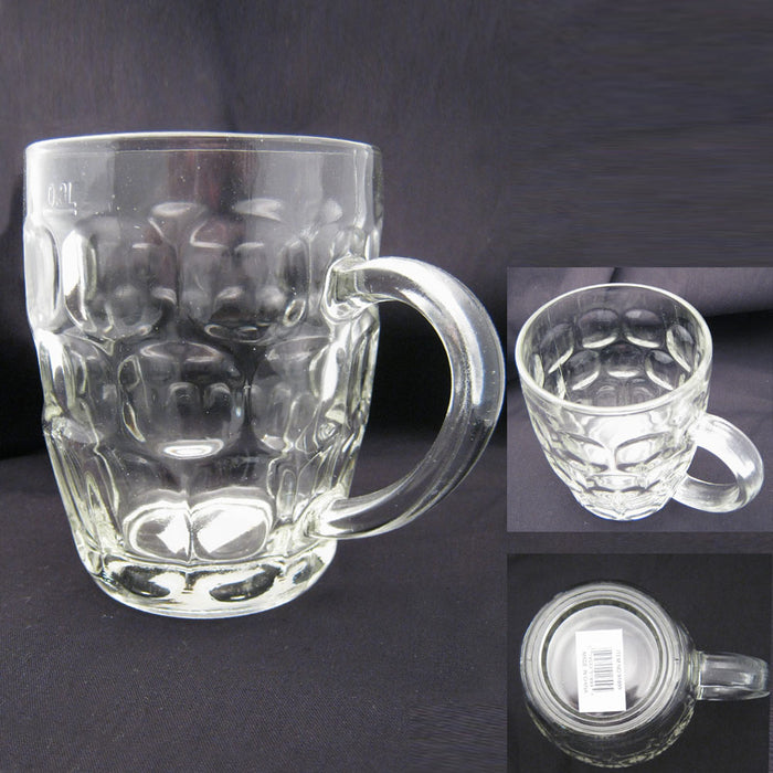 5 Pilsner Glass Cups Clear Coffee Mug Tea Soup Beer Set Hot Cold Beverage 16 Oz