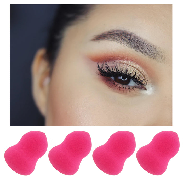 4 Sponge Blender Makeup Powder Puff Applicator Beauty Blending Eye Face Smooth