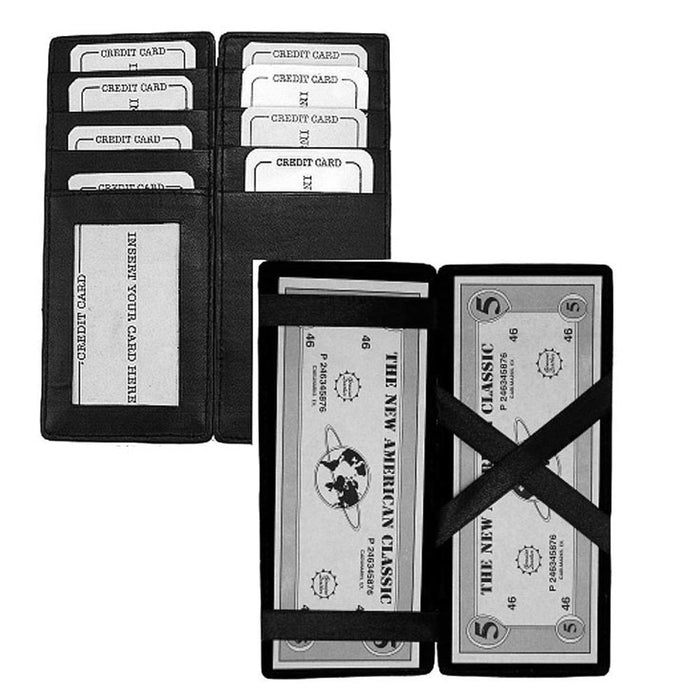 Genuine Leather Trick Wallet Bifold Card Money Holder Minimalistic Fashion Slim