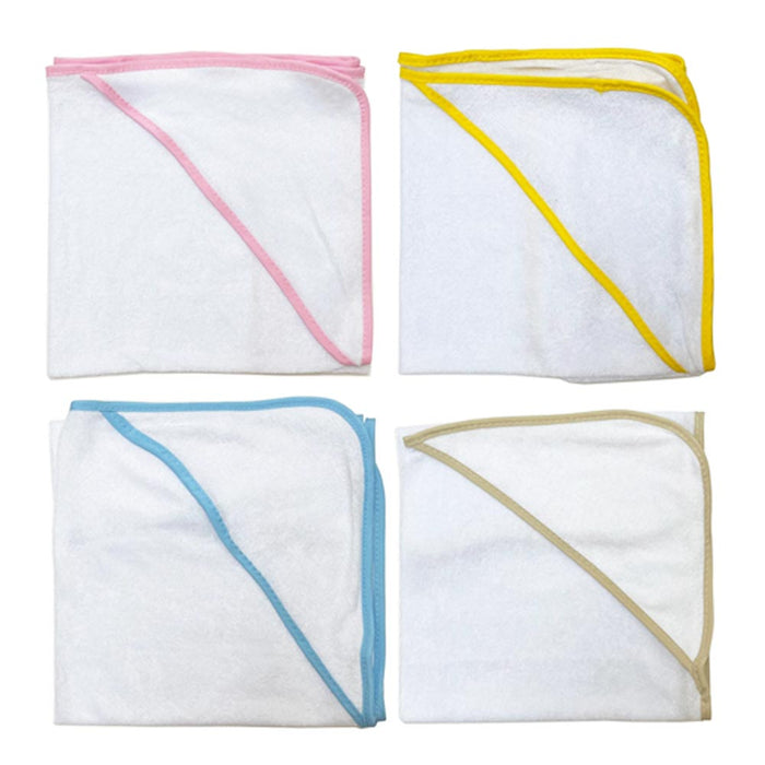 4 X Baby Hooded Towel Bath Blanket Infant Swaddle Wrap Bathrobe Boy Girl Newborn