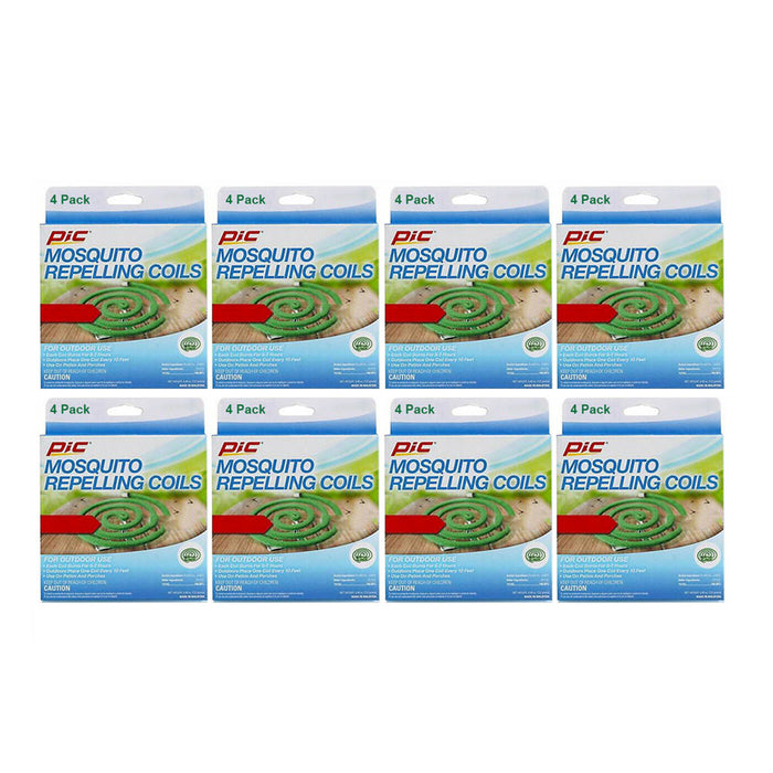 32 PC Mosquito Repellent Coils Outdoor Use Skin Protection Insect Bite Sting 8PK