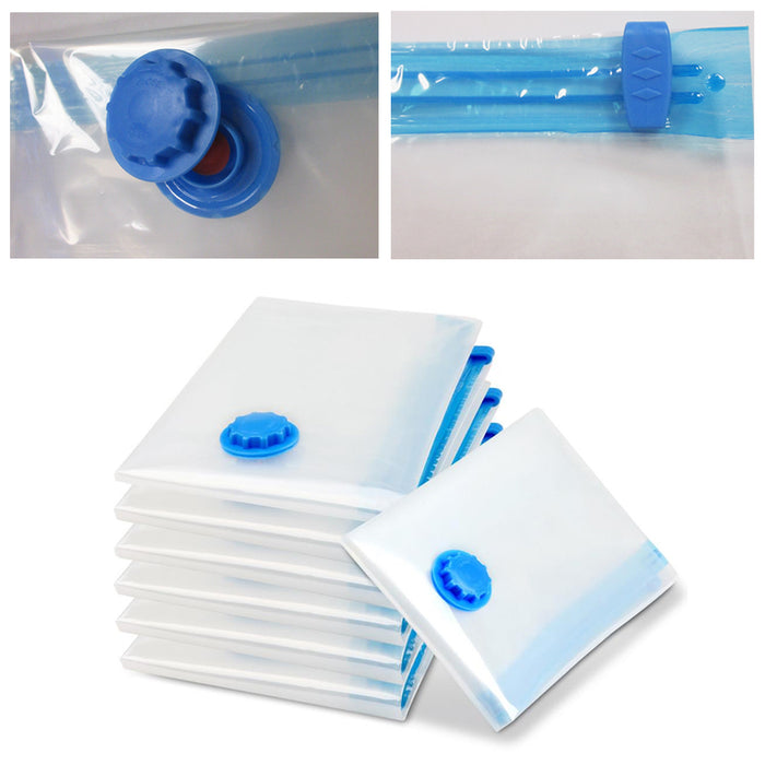 1 Vacuum Storage Bag Space Saver Clothing Compressed Seal Large Travel Organizer
