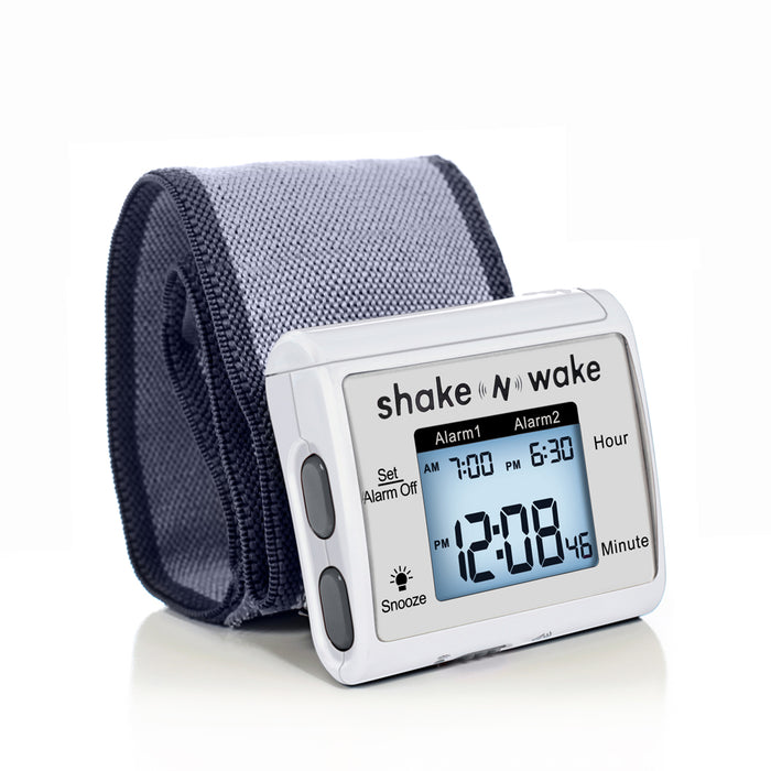 Silent Vibrating Personal Alarm Clock Shake N Wake Wrist Watch Digital LED Clock